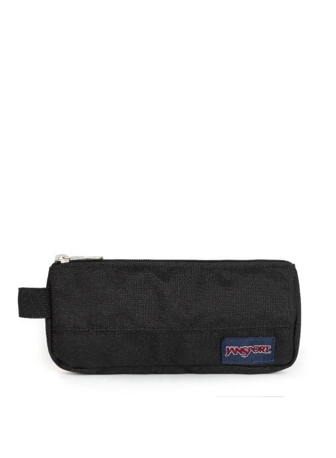 جان سبورت JanSport Basic Accessory Pouch, Black, Zippered Organizer Pouch, Compact Storage Case for Travel, School & Everyday Essentials