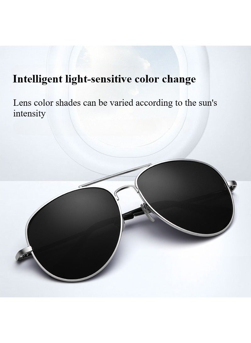 Generic Polarized Aviator Sunglasses for Men and Women, UV380 Protection Lens and Lightweight Metal Pilot Frame  - Image 2
