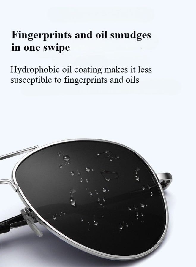 Generic Polarized Aviator Sunglasses for Men and Women, UV380 Protection Lens and Lightweight Metal Pilot Frame  - Image 3