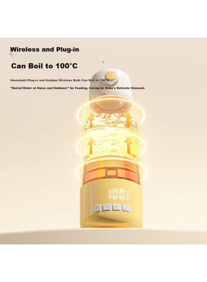 Plodon Baby Portable Milk Warmer Wireless Constant Temperature Water Bottle Kettle For Milk Preparation With Fast Charger - Image 4