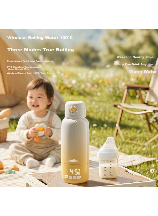 Plodon Baby Portable Milk Warmer Wireless Constant Temperature Water Bottle Kettle For Milk Preparation With Fast Charger - Image 2