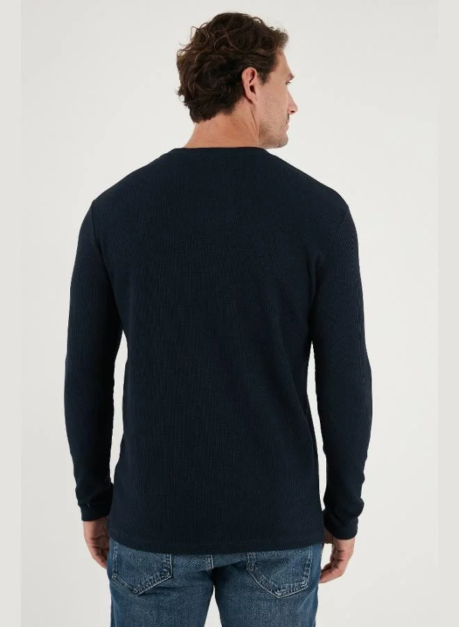 Buratti  Buratti Cotton Crew Neck Slim Fit Basic Sweat Men's SWEAT 5905073S2 for Men | Best Price UAE