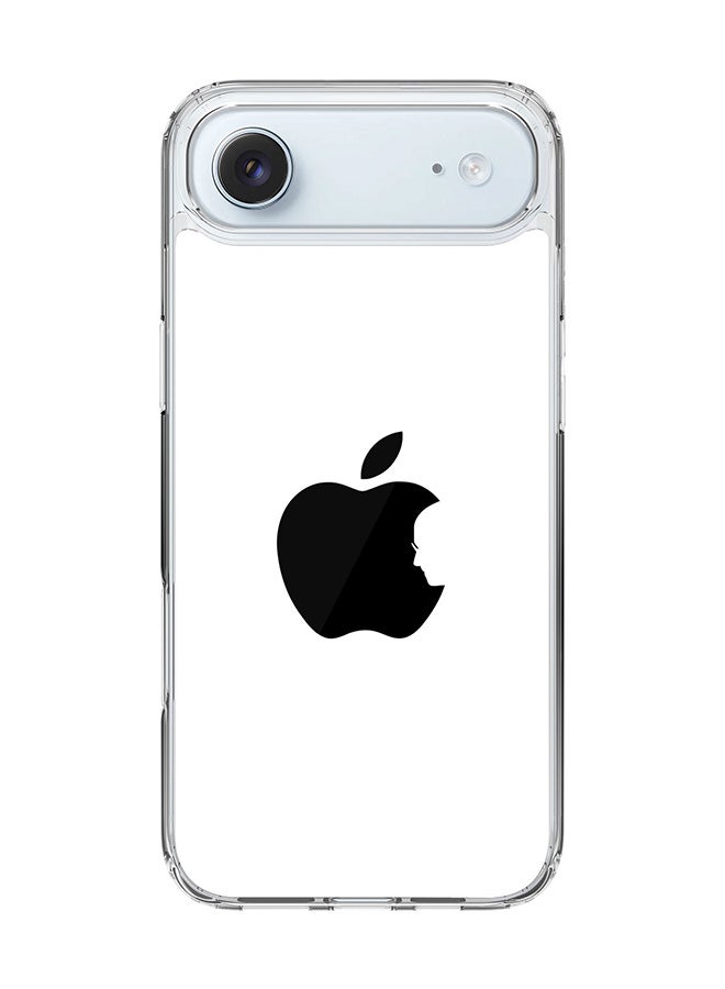 Stylizedd Classic Clear MagSafe Case for iPhone 17 Air , Hybrid Soft Case Flexible Edges Anti Drop TPU PC Gel Thin Transparent Cover [ Designed for iPhone 17 Air ] - Steve's Apple - White