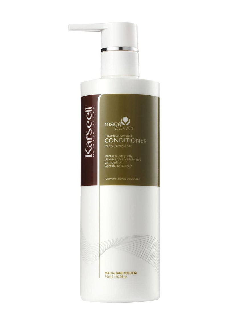 Karseell Hair Conditioner Karseell Argan Oil Organic Deep Conditioning Treatment Cream For Dry Damaged Coloured Hair 500ml 16.9 fl.oz Smooth Sulphate Free  - Image 2