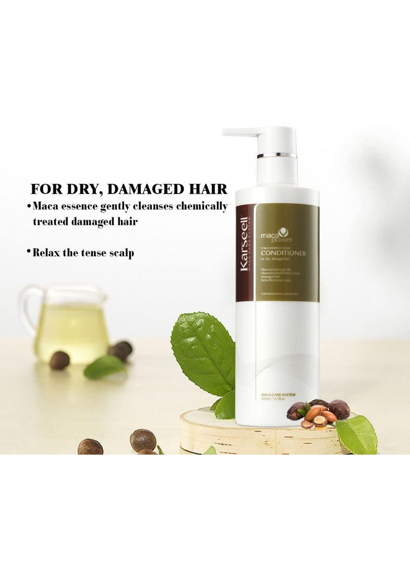 Karseell Hair Conditioner Karseell Argan Oil Organic Deep Conditioning Treatment Cream For Dry Damaged Coloured Hair 500ml 16.9 fl.oz Smooth Sulphate Free  - Image 1