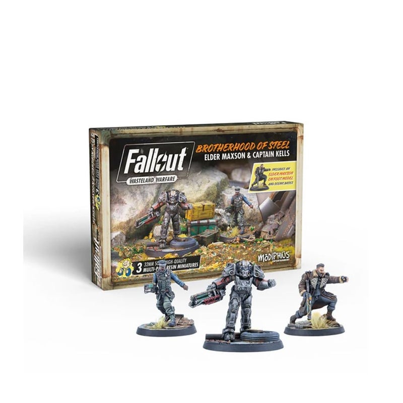 Modiphius Fallout Wasteland Warfare Brotherhood of Steel Elder Maxon and Capt Kells - Image 3