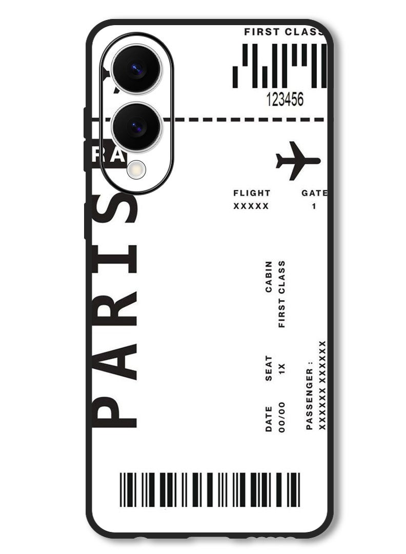 Theodor Case Compatible with Samsung Galaxy S25 Edge 6.7 Inch Protection Shockproof Bumper Cover Paris Pass - Image 1