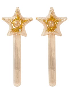 SUNNY LIFE Kids Inflatable Noodle Star Wand Princess Swan Gold Set of 2 | Outdoor Summer Toy | Pool & Water Play Inflatable Accessories for Kids  - Image 2