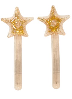 SUNNY LIFE Kids Inflatable Noodle Star Wand Princess Swan Gold Set of 2 | Outdoor Summer Toy | Pool & Water Play Inflatable Accessories for Kids  - Image 1