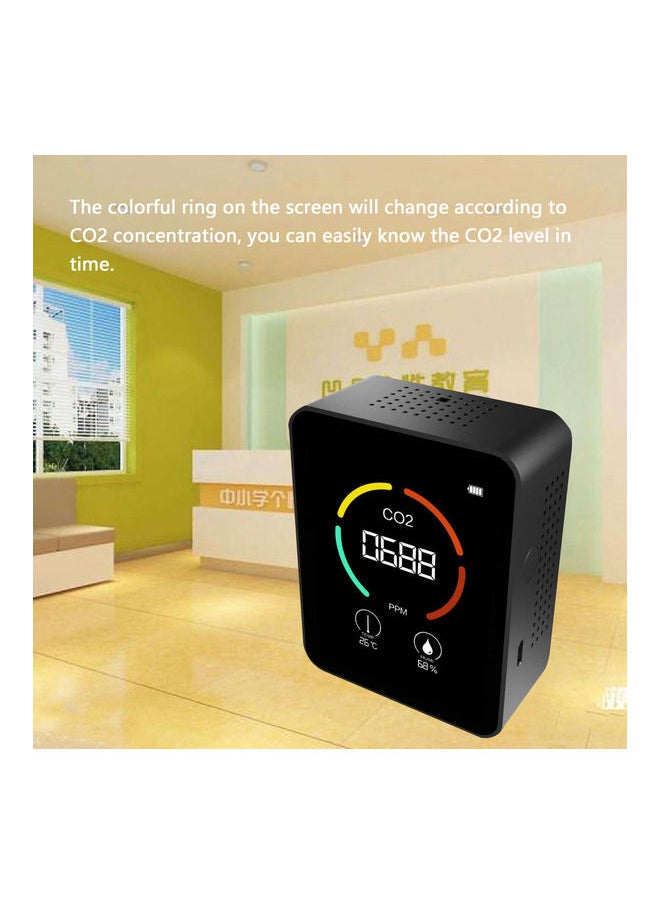 NIBEMINENT Air Quality Monitor Black  - Image 3