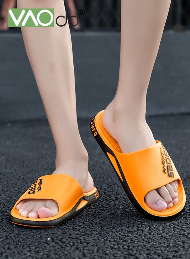 VAOdo Pillow Slippers for Men Non Slip Quick Drying Shower Slides Bathroom Sandals Ultra Cushion Thick Sole Suitable for Indoor and Outdoor - Image 2