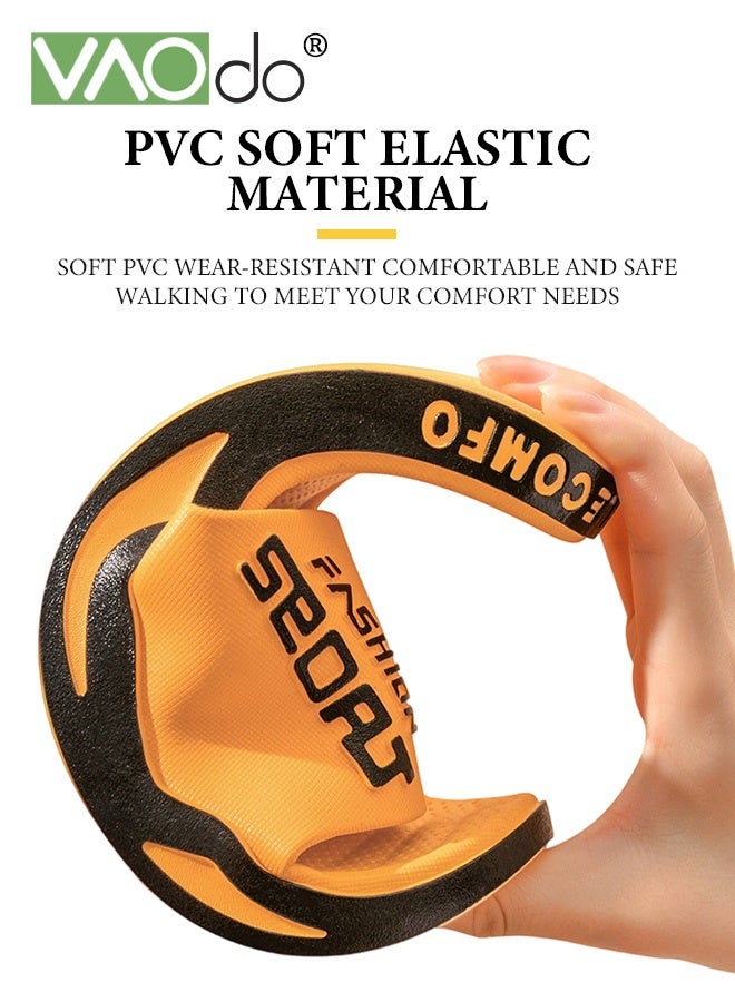 VAOdo Pillow Slippers for Men Non Slip Quick Drying Shower Slides Bathroom Sandals Ultra Cushion Thick Sole Suitable for Indoor and Outdoor - Image 4