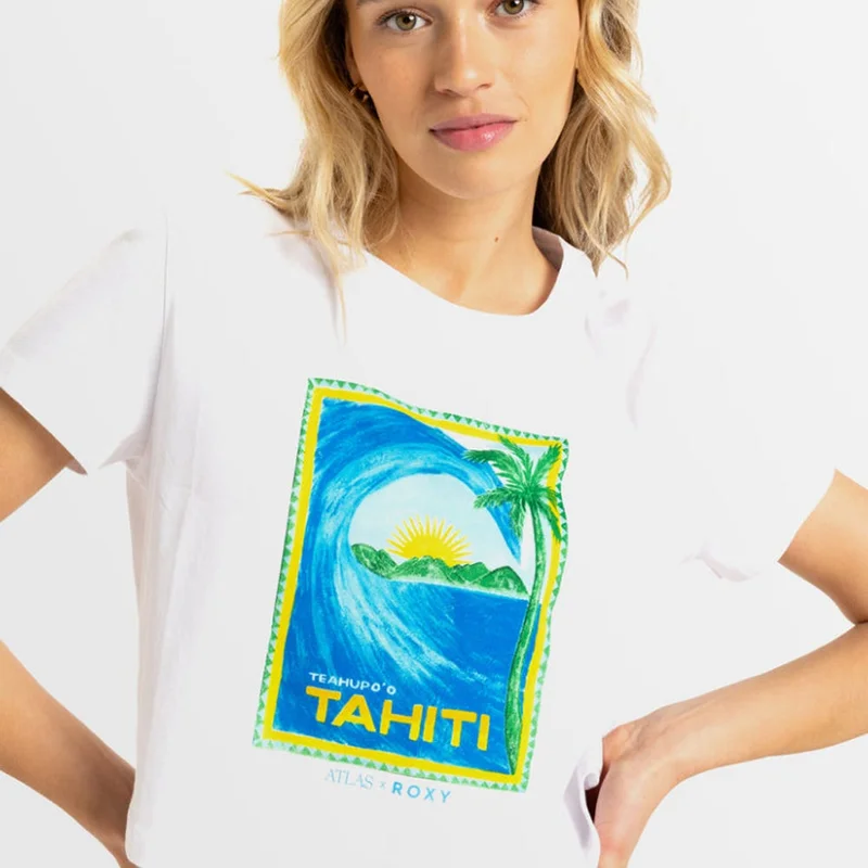 Roxy Atlas Ocean Regular Crop T-Shirt  - Women