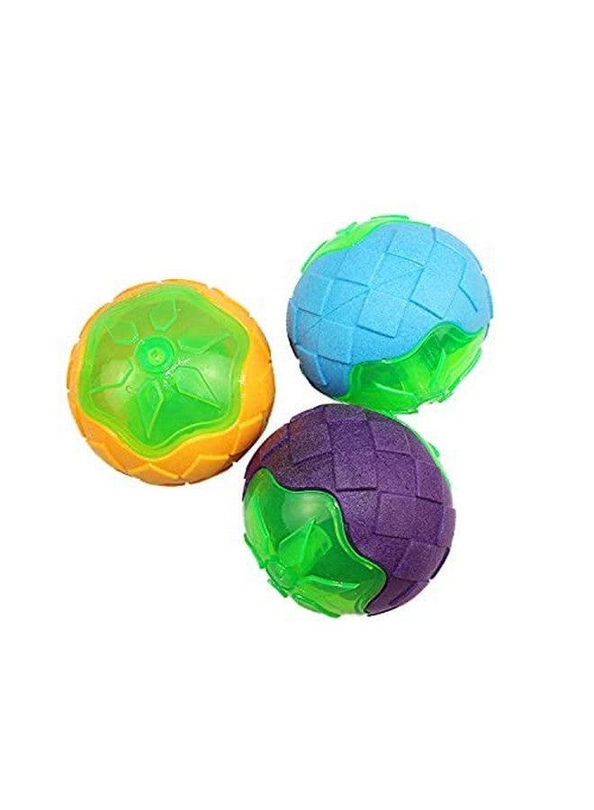 لعبة مضغ للكلاب تصدر صوت صرير - فرشاة أسنان لتنظيف الأسنان ومضادة للعض، لعبة أسنان قوية للكلاب والقطط (عبوة من 3 قطع) - Image 3