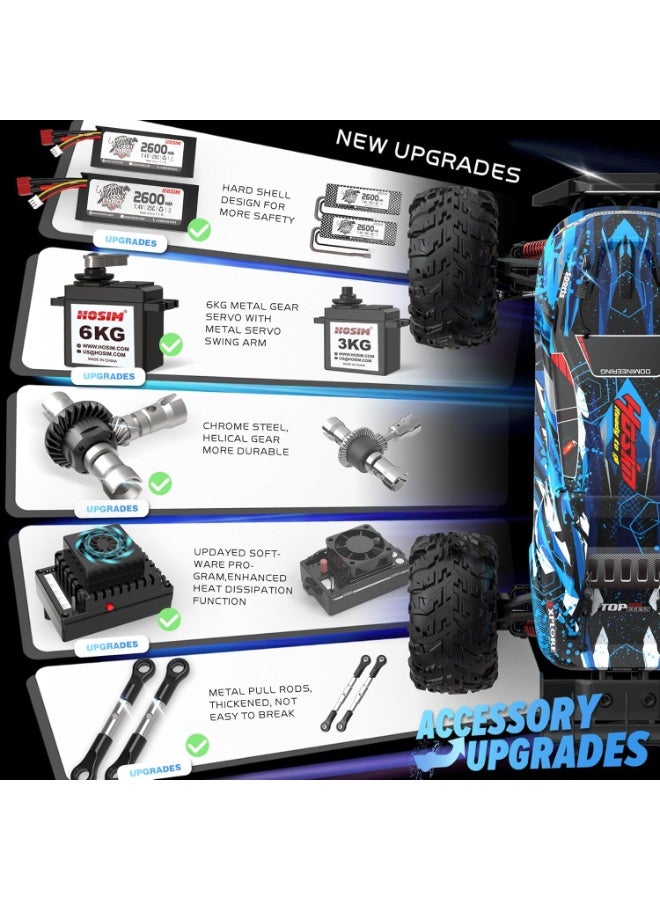 DEERC Brushless RC Cars, 1:10 68+ KMH High Speed Remote Control Car for Adults Boys, 4X4 All Terrains Waterproof Off Road Hobby Grade Large Fast Racing Buggy Toy Gift Monster Trucks - Image 4