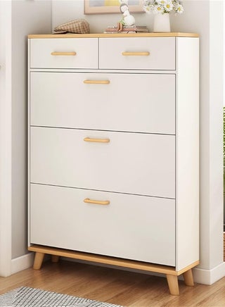 4-Tier Household Upgraded Tipping Bucket Design Shoe Rack With Drawers Large Space Shoe Organizer Cabinet Storage 15mm Thick Wood Rack 60 x 17 x 125 Centimeter - pzsku/ZBCF66DD959071B0E20CFZ/45/_/1731936010/dfec85cc-bf4e-49d4-b060-8b4e0f970709