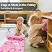 Primlect Toddler Nap Mat with Removable Pillow and Fleece Blanket Extra Large 55x35 Sleeping Bag Washable Light Easy to Roll up Perfect for Daycare Preschool Kindergarten Travel - Image 4