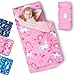 Primlect Toddler Nap Mat with Removable Pillow and Fleece Blanket Extra Large 55x35 Sleeping Bag Washable Light Easy to Roll up Perfect for Daycare Preschool Kindergarten Travel - Image 3