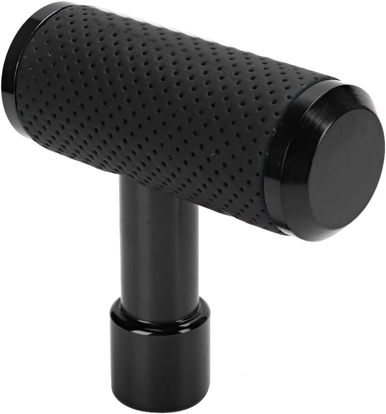 Universal T Shaped Car Shift Knob Comfortable and Durable for ManualAutomatic Gear Shifter for All Drivers RedBlueSilverBlack (Black) - Image 5