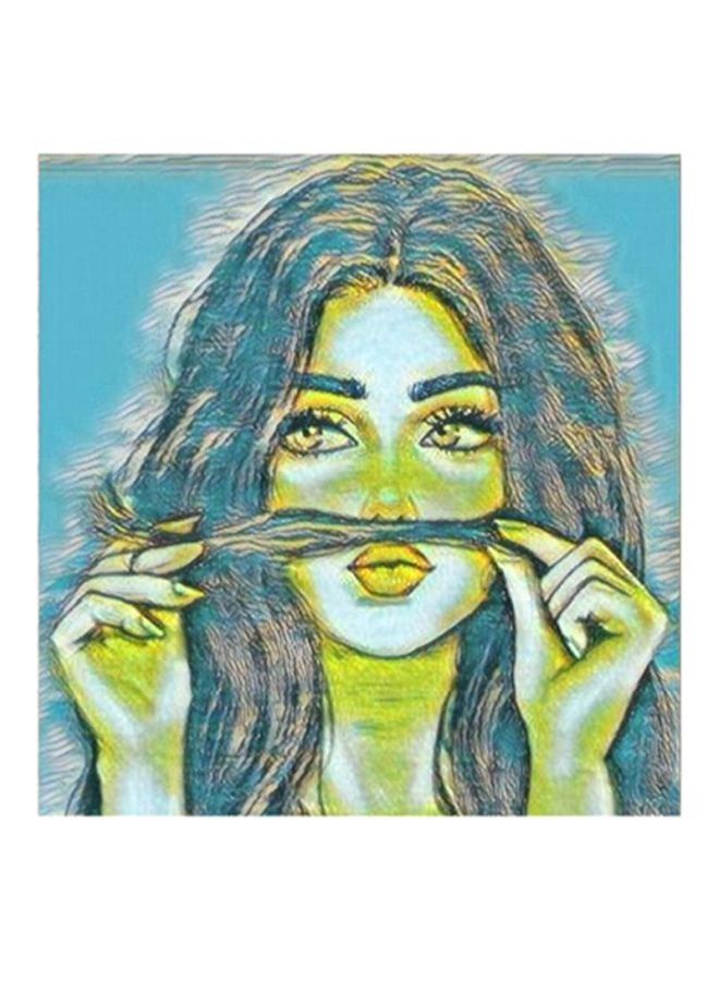RYN Fashion Women MDF Wall Art Painting Multicolour 30x30centimeter - Image 1