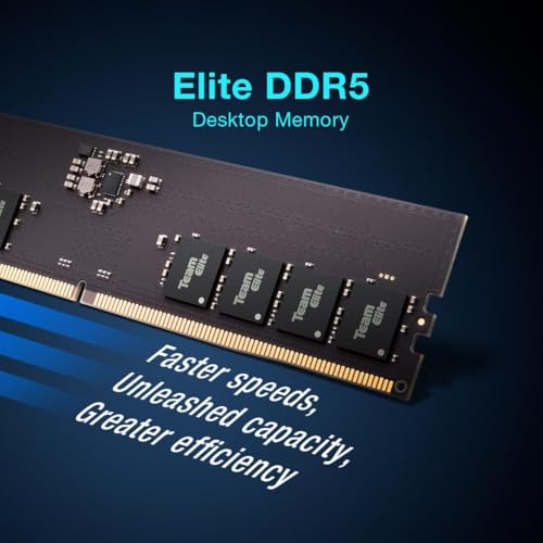 TEAMGROUP Elite DDR5 16GB Kit 2x8GB 5600Mhz PC544800 CL46 NonECC Unbuffered UDIMM 288 Pin PC Computer Desktop Memory Module Ram Supports Intel AMD TED516G5600C46DC01 - Image 3