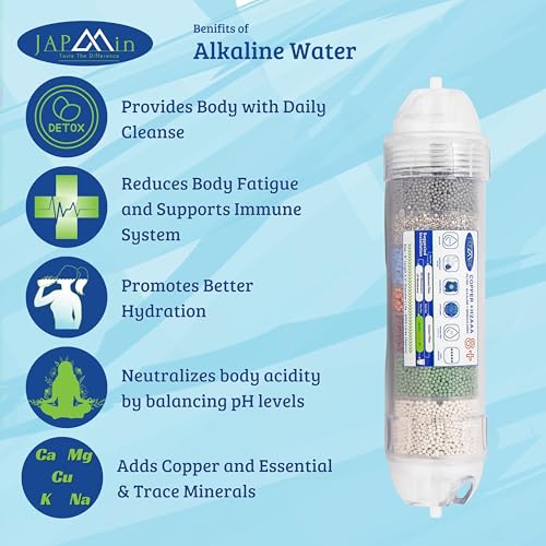 Japmin Copper + Alkaline Water Filter Cartridge 8” | Convert RO Water Purifier into Alkaline Water Purifier | 6000L Life - Image 4