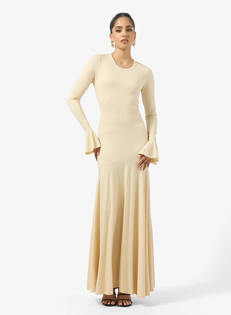 Ginger Dopwaist A Line Dress with Pleats