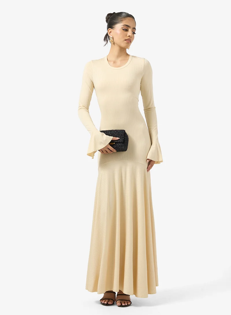 Ginger Dopwaist A Line Dress with Pleats