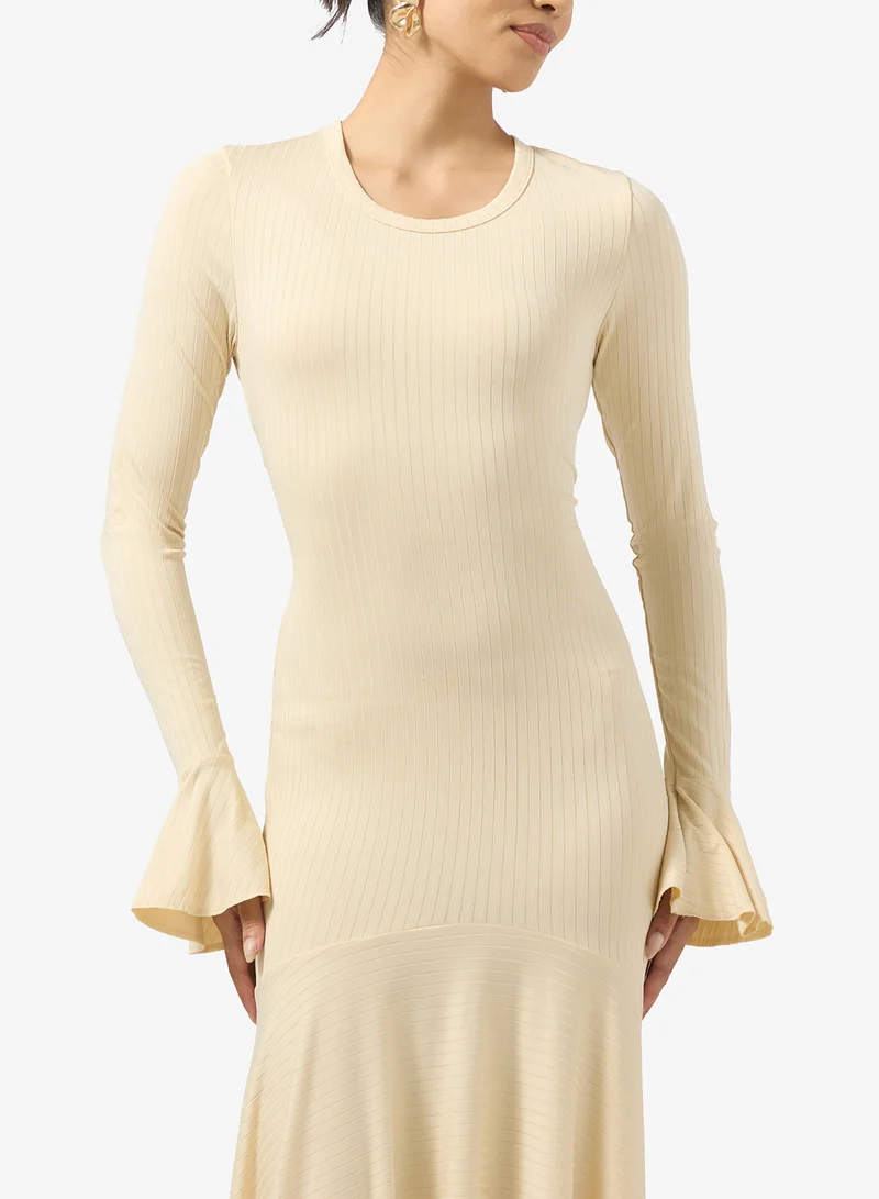 Ginger Dopwaist A Line Dress with Pleats