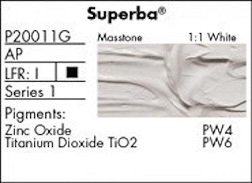 Grumbacher Pre-Tested Oil Paint, 150ml/5.07 oz., Superba White (P20011G) - Image 2