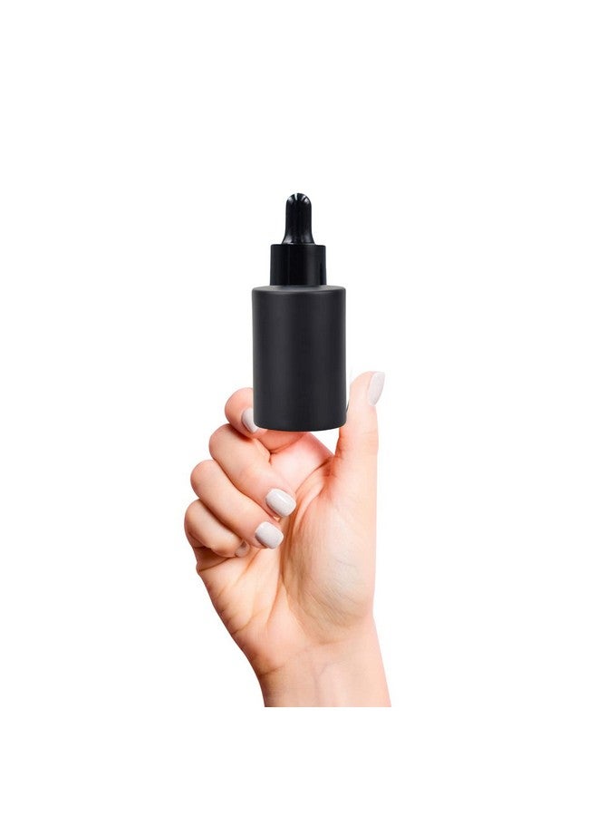 Devinez زجاجة زجاجية مستديرة سوداء اللون متعددة الاستخدامات من ديفينز، سعة 30 مل مع قطارة زجاجية سوداء (عبوة من 4)، للسيروم، الزيوت الأساسية، الخلطات، العناية بالبشرة، السفر، التونر، مستحضرات التجميل وDIY - Image 5