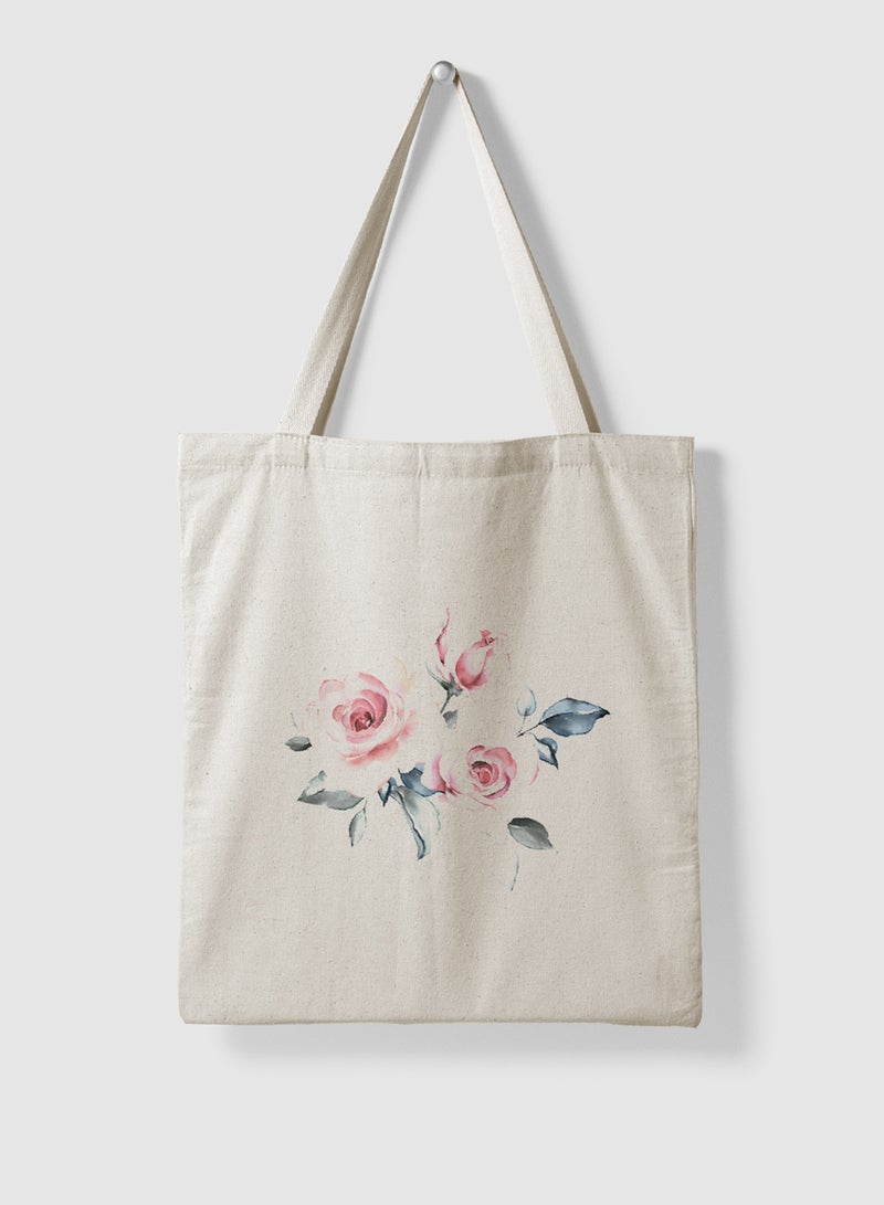لوحة حقيبة يد بأحزمة كتف من البوليستر بتصميم زهور - Image 4