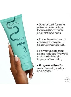 curlmix CurlMix Moisturizer for Curly Hair - Anti-Frizz Reduces Flyaways - Hydrating Mongongo Butter - Ultra Hold - Fragrance-Free  - Image 2