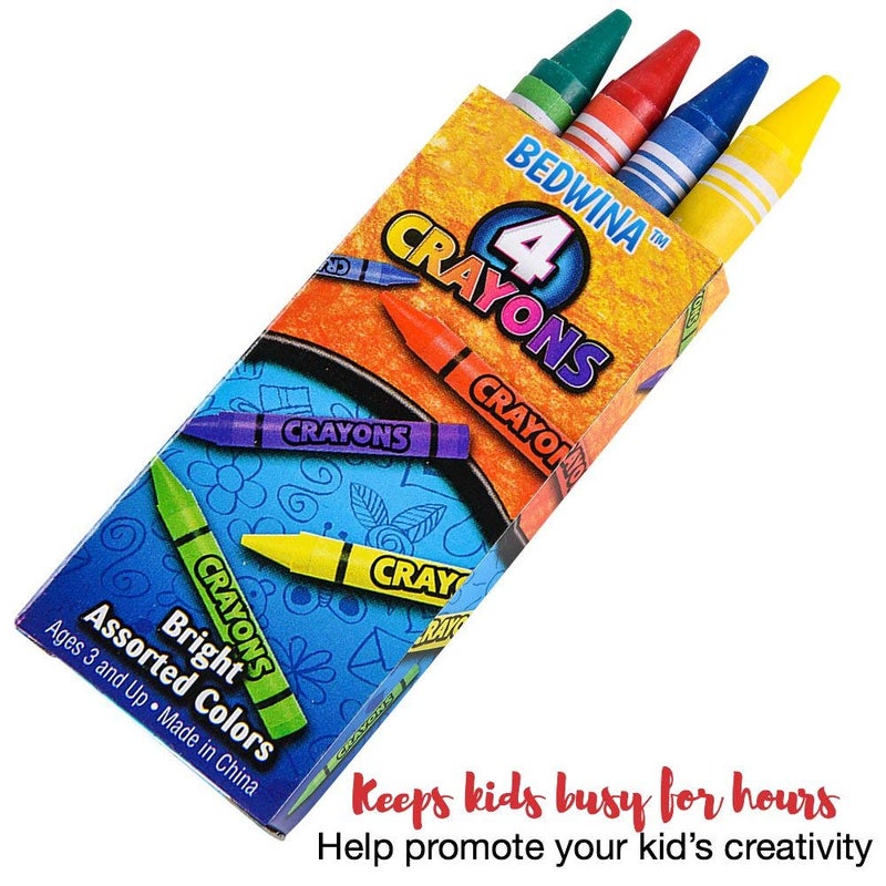 Bedwina Mini Dinosaur Coloring Books for Kids dinosaur party favors - Bulk Pack of 24 dinosaur coloring book with 8 Packs of 4 Crayons Dino Party Favors Coloring Book Themed for dinosaur birthday party favors - Image 2