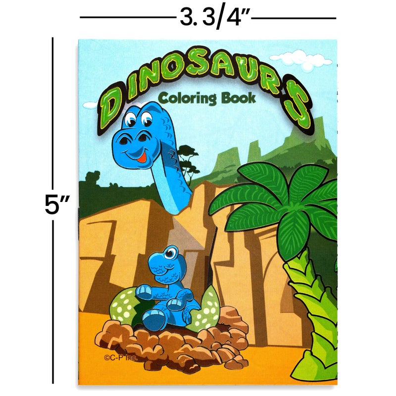 Bedwina Mini Dinosaur Coloring Books for Kids dinosaur party favors - Bulk Pack of 24 dinosaur coloring book with 8 Packs of 4 Crayons Dino Party Favors Coloring Book Themed for dinosaur birthday party favors - Image 3