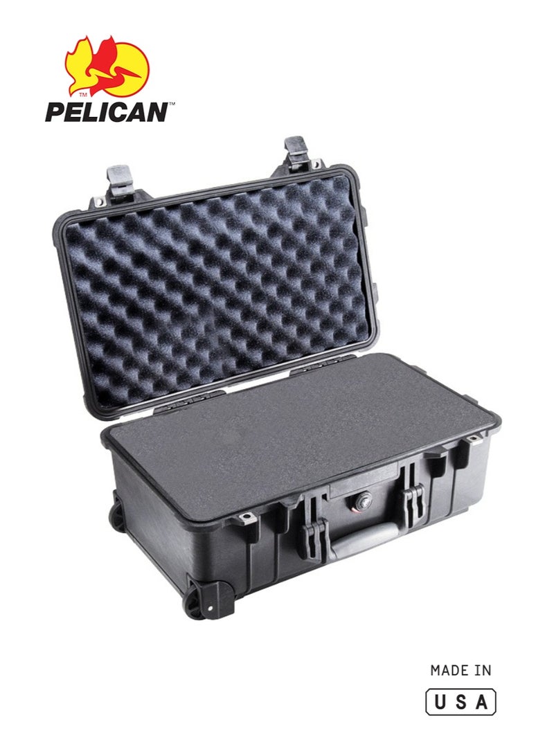 Pelican 1510 Protector Carry-On Case, Black, Wheeled IP67 Waterproof Hard Case - Image 1