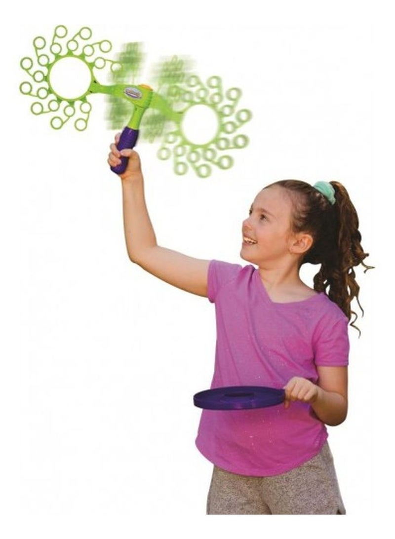 Gazillion فقاعات غازليون الدوارة مع محلول فقاعات 4 أونصات | فقاعات ألعاب | ألعاب خارجية | هدايا حفلات للأطفال | منفاخ فقاعات | هدية للأطفال والبالغين - Image 3