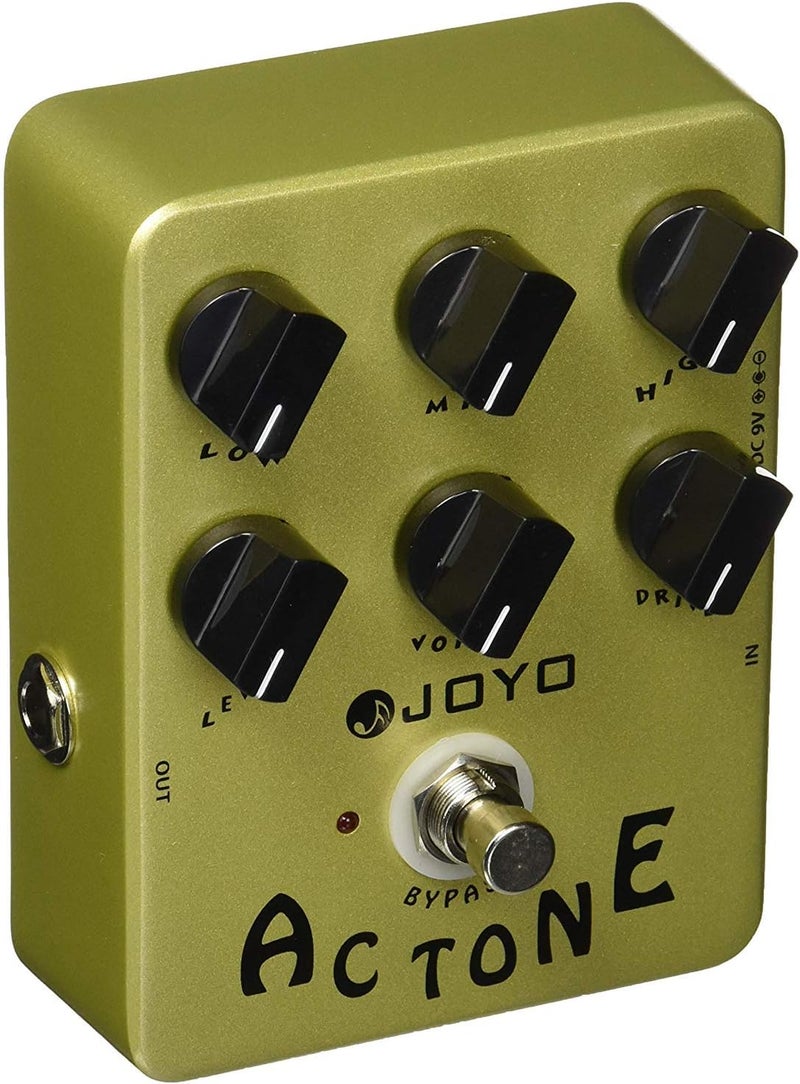 JOYO JF-13 AC Tone Vintage Tube Amplifier Effects Pedal Analog Circuit British Rock Distortion Sound for Electric Guitar Effect - Bypass - Image 1