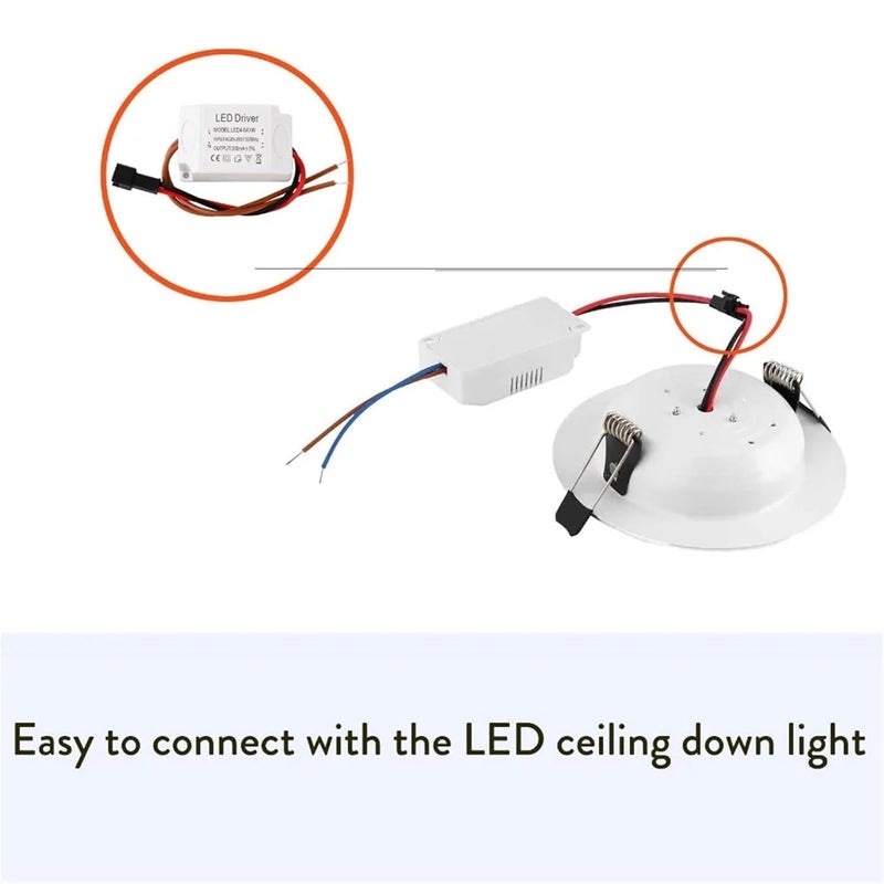 LED Constant Current Driver 85 265V 300mA External Power Supply For Downlight 1 3W - Image 4