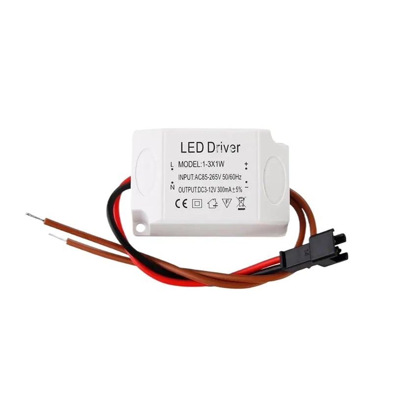 LED Constant Current Driver 85 265V 300mA External Power Supply For Downlight 1 3W - Image 2