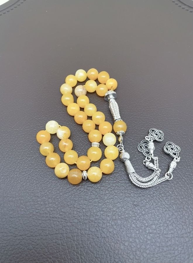 General 33 Natural Jade Prayer BeadsTasbih/10mm  - Image 4
