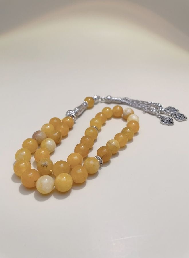 General 33 Natural Jade Prayer BeadsTasbih/10mm  - Image 1
