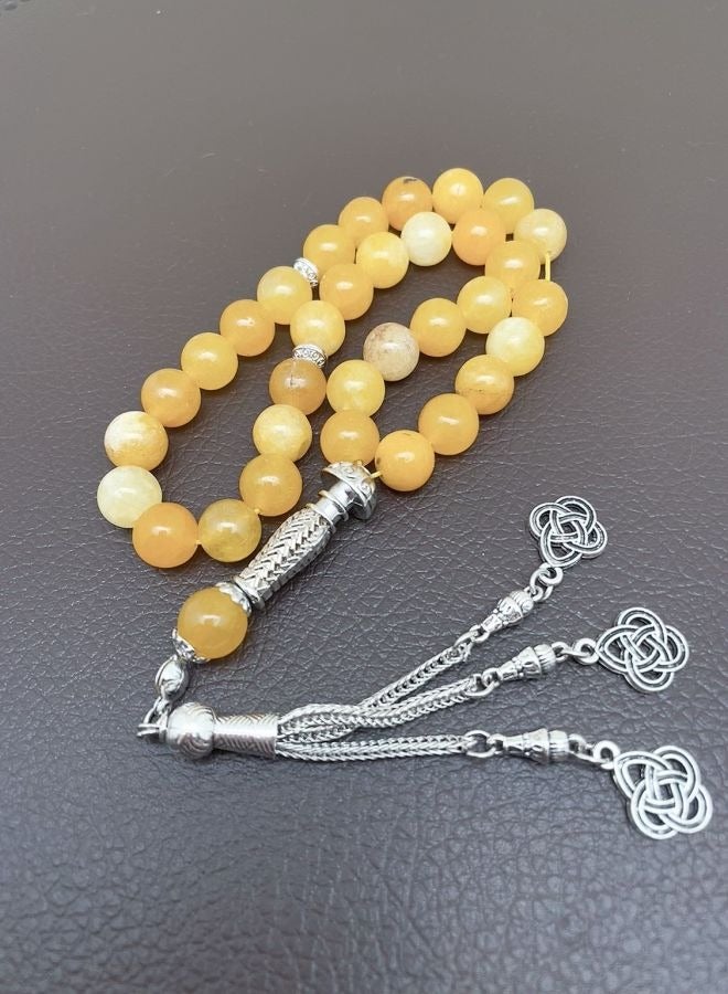 General 33 Natural Jade Prayer BeadsTasbih/10mm  - Image 3