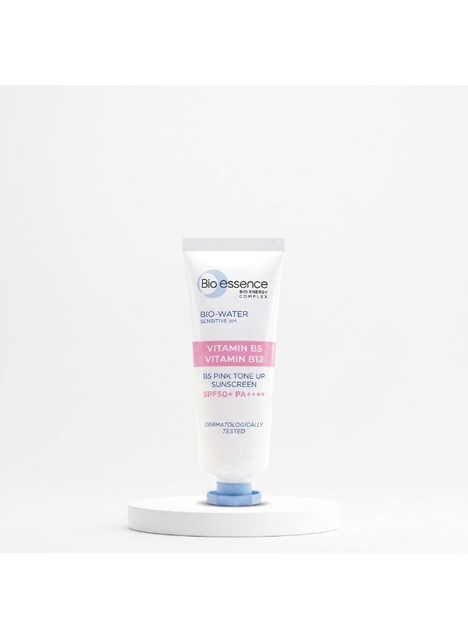 بايو إسينس واقي شمسي بيو-إيسنس بيو-واتر بي 5 بينك تون أب بعامل حماية SPF50+ PA++++ 30 مل - Image 1