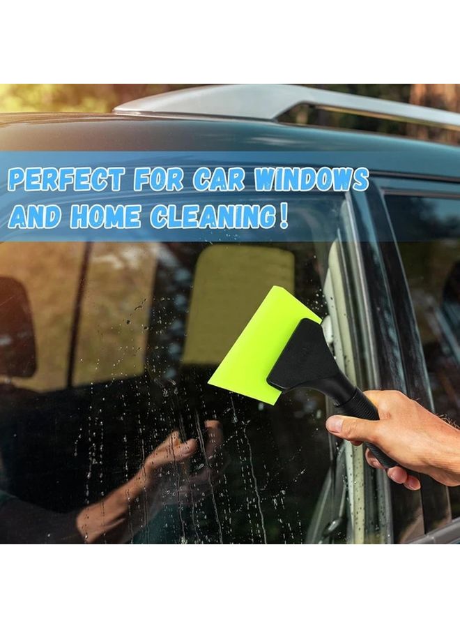 5 Inch Silicone Squeegee 2 Pack Random Color Non Slip Handle For Car Shower Glass - Image 4