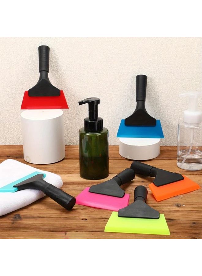 5 Inch Silicone Squeegee 2 Pack Random Color Non Slip Handle For Car Shower Glass - Image 5