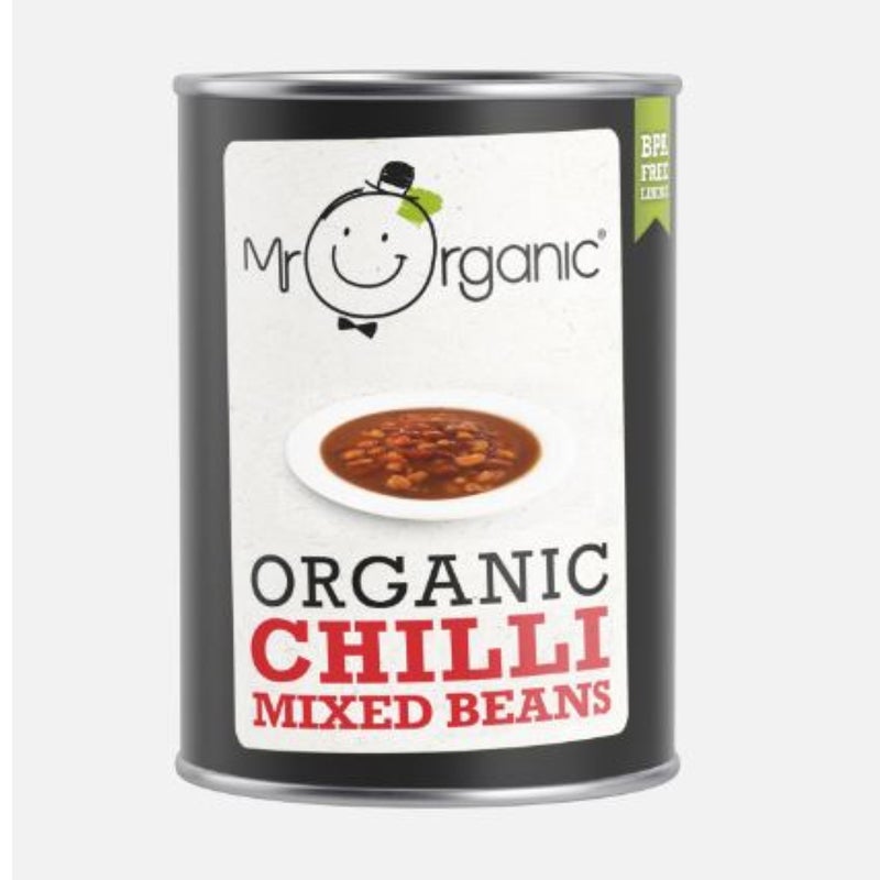 Mr organic Chilli Mixed Beans, 400g, UK - Image 3