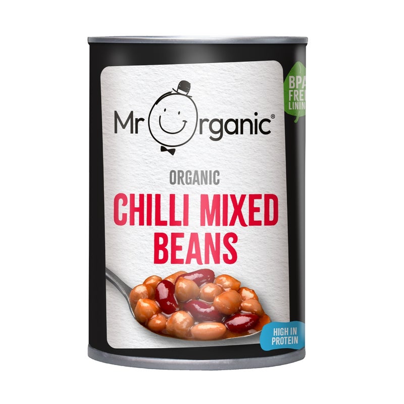 Mr organic Chilli Mixed Beans, 400g, UK - Image 2
