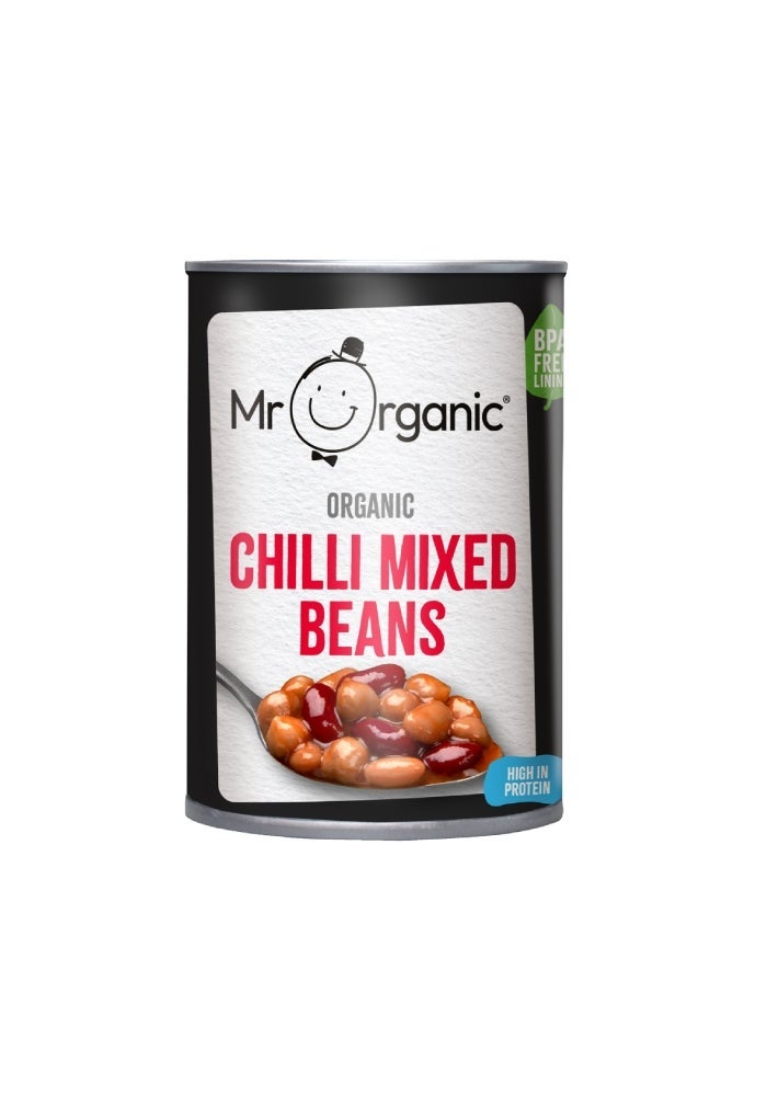 Mr organic Chilli Mixed Beans, 400g, UK - Image 1