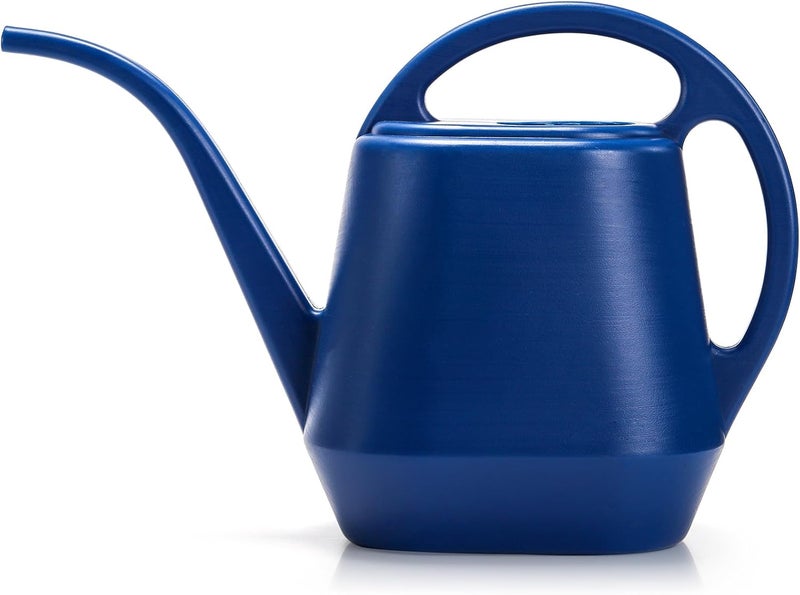 Fasmov Watering Can, 1/2 Gallon Plastic Watering Cans with Comfortable Handle, Small Garden Watering Cans Long Spout for Indoor Outdoor Watering Plants, Blue - Image 1